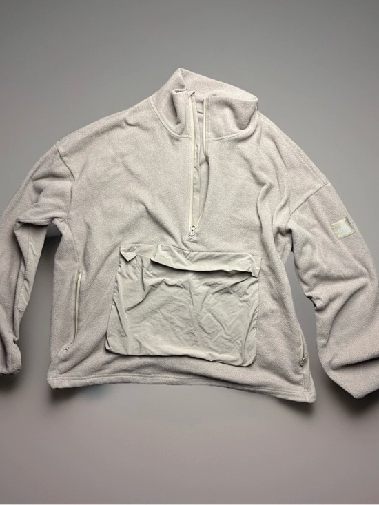 ALO Yoga Tops - Alo Yoga Mammoth Polar Fleece Pullover XL Beige 1/2 Zip Athleisure Comfy